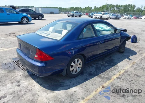 2003 Honda Civic Ex z USA, uszkodzony, nr VIN 1HGEM22963L018878